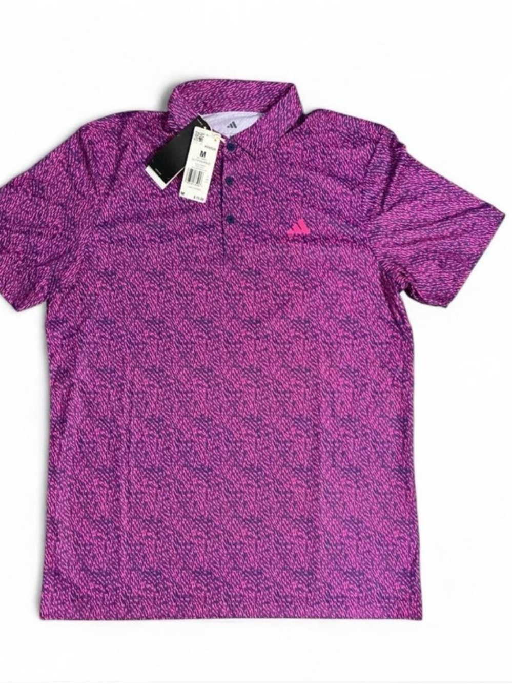 Ultimate365 Feather Print Polo by Adidas NWT Medium